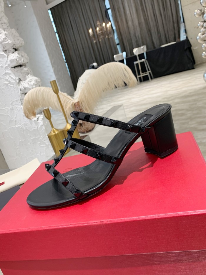 Valentino Women Shoes Mule Flip Flop Sandals ROMAN STUD SLIDE SANDAL IN QUILTED NAPPA with Original Box Luxury Brand