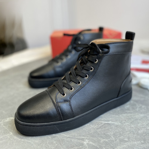 Christian Louboutin Mens Shoes Luxury Brand Red Bottom Design Louis Junior Spikes Flat with Original Box CL sneakers