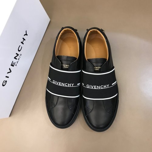 Givenchy Men Shoes Fashion Type Luxury Brand GIVENCHY SNEAKERS IN LEATHER WITH LATEX BAND with Original Box