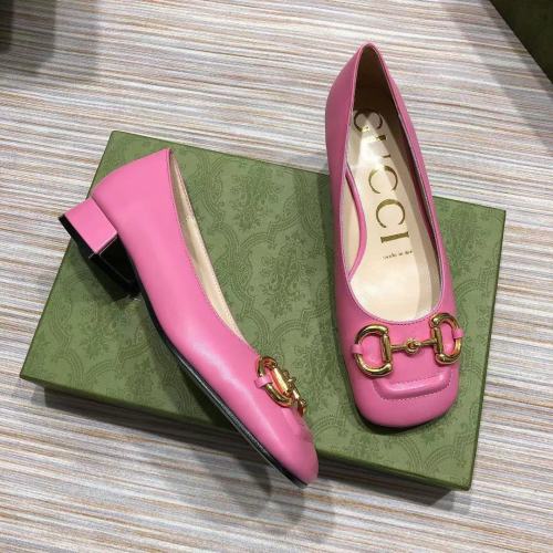 Gucci Womens Shoes Women's Low-heel Pump with Horsebit