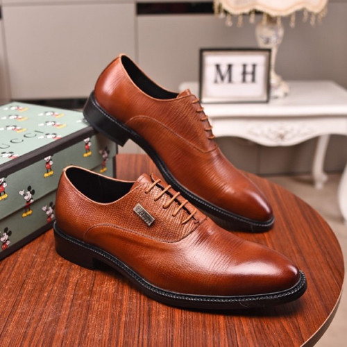 Gucci Mens Shoes Leather Design Luxury Brand Business Dress Shoes for Men with Original Box