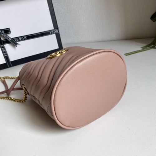 Gucci Womens Bags Shoulder Bag Luxury Brand Leather GG Marmont Mini Bucket Bag with Original Box 575163 DTDRT 1000