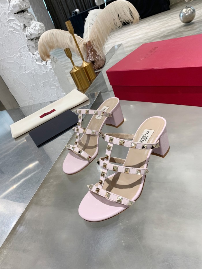 Valentino Women Shoes Mule Flip Flop Sandals ROMAN STUD SLIDE SANDAL IN QUILTED NAPPA with Original Box Luxury Brand