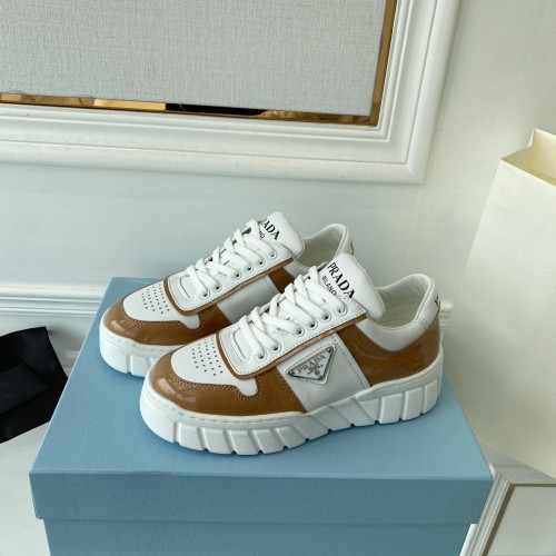 Prada Womens Shoes Casual Luxury Brand Breathable Sneakers with Original Box