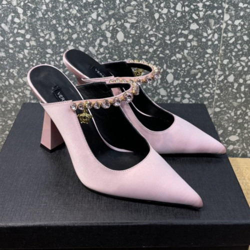 Versace Brand Womens Sandals Shoes Pumps Leather Big Size LA MEDUSA LEATHER PUMPS Design Luxury Brand Sandals for Women
