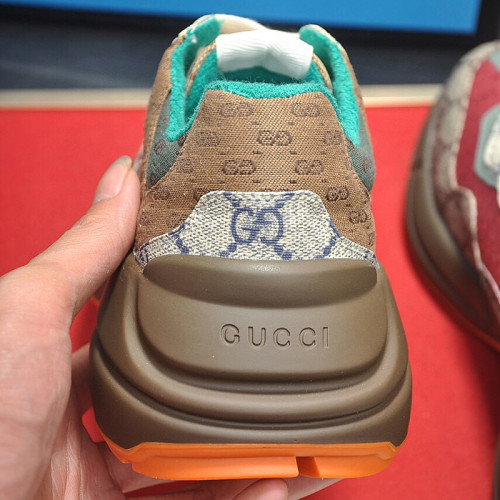Gucci Womens Shoes Sneakers Fashion Type Luxury Brand Design Rhyton Sneaker with Original Box