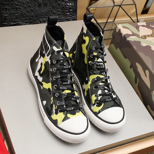 Valentino Men Shoes Fashion Design Luxury Brand Giggies High-Top Fabric Sneaker
