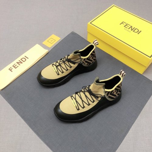 Fendi Mens Shoes Fashion Sneakers Luxury Brand Casual Shoes for Men with Original Box