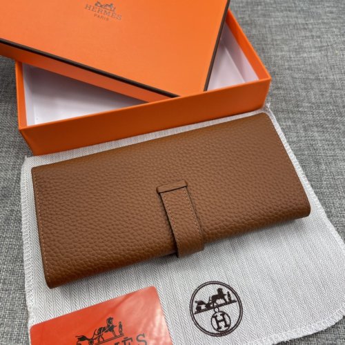 Hermes Womens Mens Wallets Purse Bag Clutch Leather Design Coin Bag with Original Box