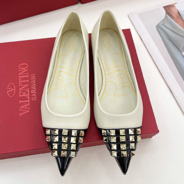 Valentino Womens Shoes ROCKSTUD SLINGBACK PUMP WITH SCULPTED HEEL IN KIDSKIN with Original Box
