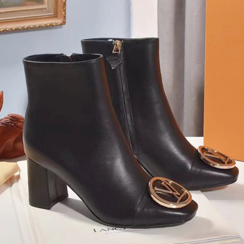 Louis Vuitton Women Shoes Boots Fashion Ankle Boots Luxury Brand Leather Design with Original Box