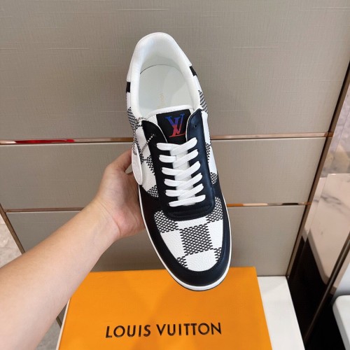 Louis Vuitton Men Shoes Fashion Sneakers RIVOLI Beverly Hills SNEAKER Luxury Brand Casual Shoes with Original Box