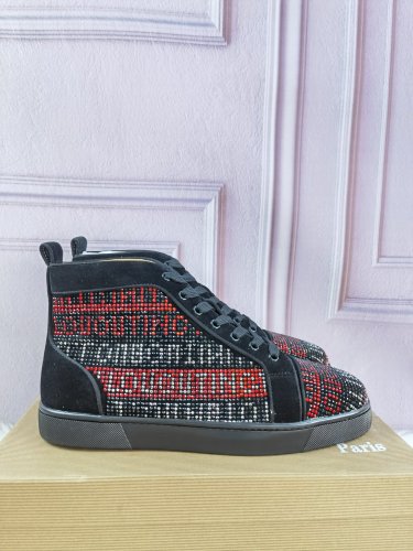 Christian Louboutin Mens Shoes Sneakers Luxury Brand Red Bottom Design Sports Footwears