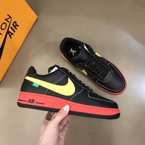 Louis Vuitton NIKE Off-White Men Shoes Fashion Sneakers Design Luxury Brand LVXNIKE Air Force Sneakers with Original Box
