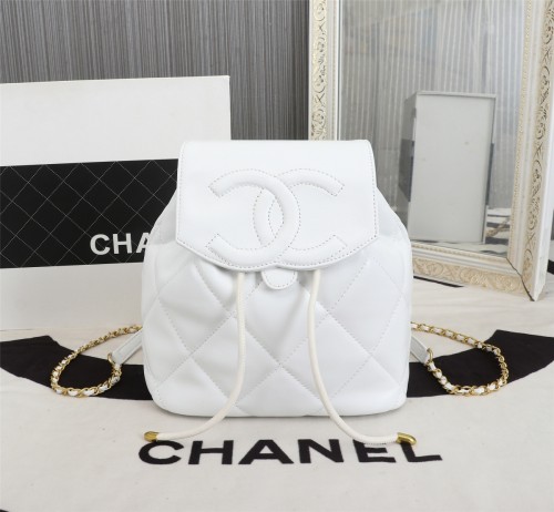 Chanel Womens Bags Drawstring Backpack