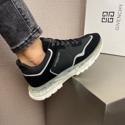 Givenchy Men Shoes Fashion Type Luxury Brand GIVENCHY SNEAKERS IN LEATHER WITH LATEX BAND with Original Box