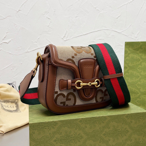 Gucci Womens Bags Shoulder Messenger Bag Luxury Brand Gucci Horsebit mini bag 384821 with Original Box