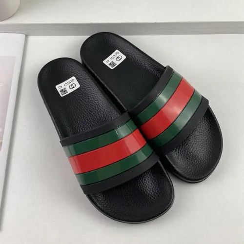 Gucci Mens Shoes Sandals Slides Slippers Luxury Brand Thick Sole Design with Original Box