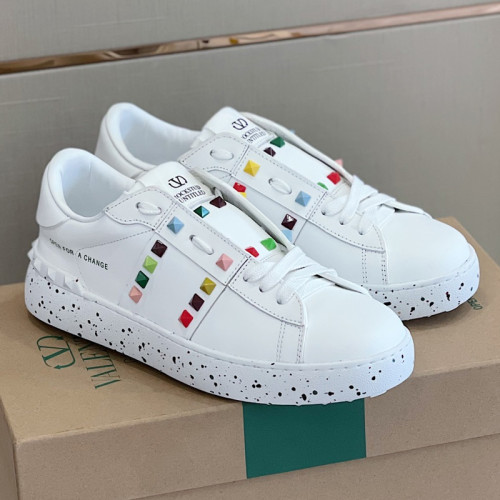 Valentino Men Shoes Fashion Design Luxury Brand OPEN SNEAKER WITH VLTN PRINT with Original Box WY0S0830BLUA01