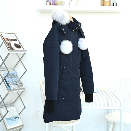 Moose Knuckles Design Womens Winter Windprood Down Jackets Keep Warm 90% White Duck Down