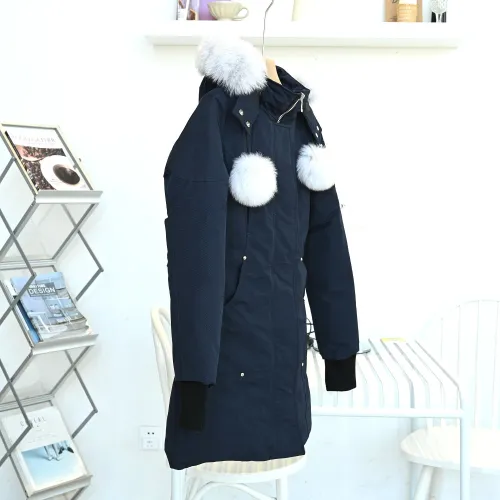 Moose Knuckles Design Womens Winter Windprood Down Jackets Keep Warm 90% White Duck Down