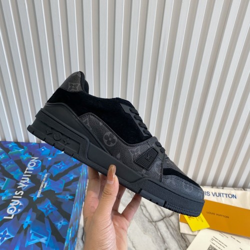 Louis Vuitton Men Shoes Fashion Sneakers Design Luxury Brand LV TRAINER SNEAKER with Original Box