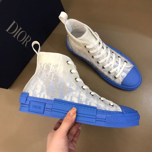 Dior Womens Mens Shoes Sneakers Luxury Brand Unisex Design B23 High-Top Sneaker with Box