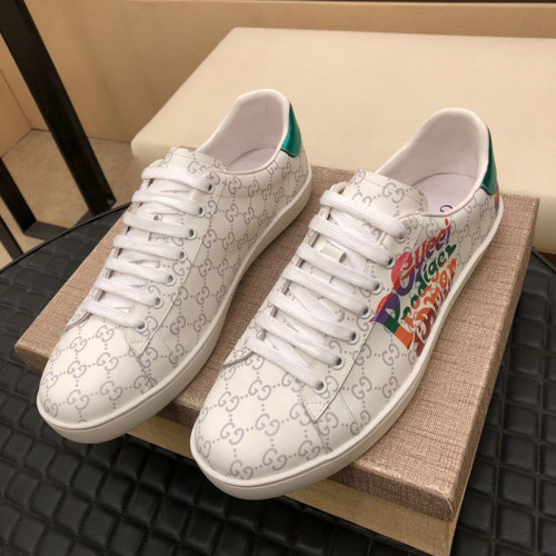 Gucci Womens Shoes Fashion Sneakers Lace-Up Luxury Brand Women's Ace Embroidered Sneaker with Original Box
