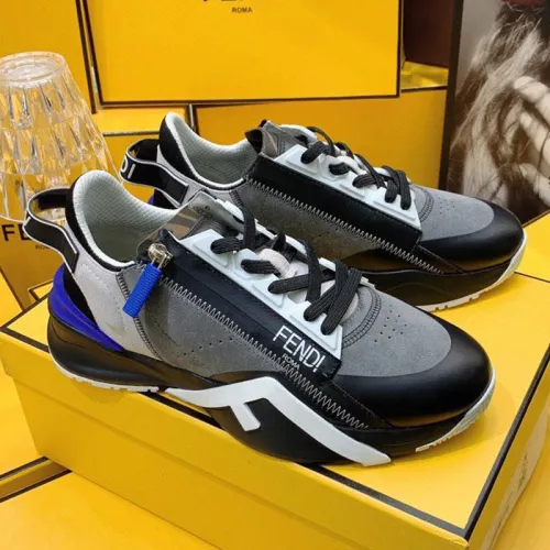 Fendi Mens Shoes Fashion Sneakers Luxury Brand Casual Fendi Flow Low-Top Sneakers Shoes for Men with Original Box