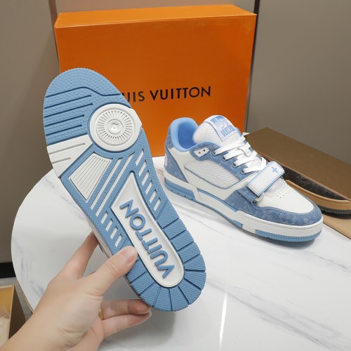 Louis Vuitton Men Shoes Fashion Sneakers Design Luxury Brand LV TRAINER SNEAKER with Original Box 1A9ZI6