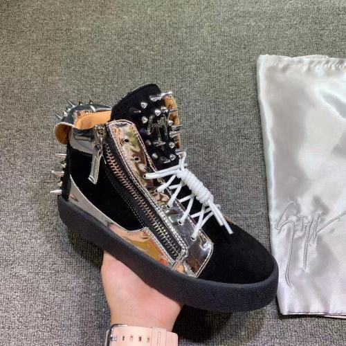 Giuseppe Zanotti Mens Shoes Luxury Brand High Top Sneakers Coby