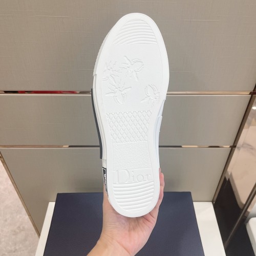 Dior Mens Shoes Sneakers Casual Luxury Brand B23 HIGH-TOP SNEAKER Dior Oblique Canvas with Original Box 3SH118ZMK_H761