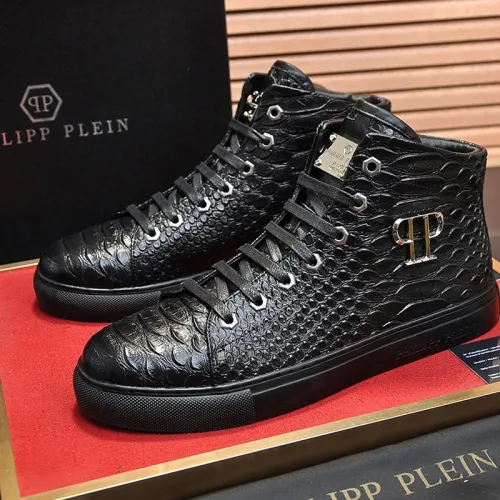 Philipp Plein Men Shoes Sneakers High Top Sneaker Fashion Design Luxury Brand Ankle Boots with Original Box