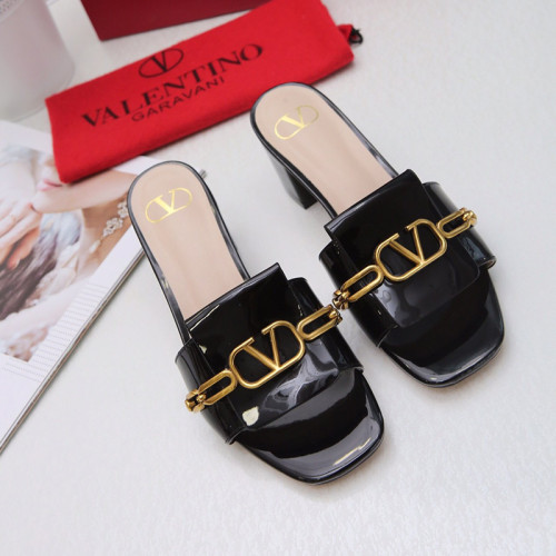 Valentino Womens Shoes Vlogo Sandals Mid Heels Mules 5.5cm