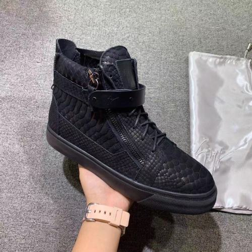 Giuseppe Zanotti Mens Shoes Luxury Brand High Top Sneakers Coby