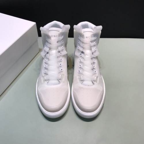 Givenchy Men Shoes Boots Fashion Sneakers Luxury Brand Wing Mid Transparent Sneakers BH002YH0MW-100