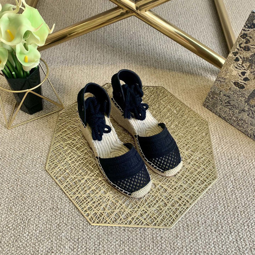 Dior Womens Shoes DIOR GRANVILLE WEDGE ESPADRILLE KCP788EMR_S900