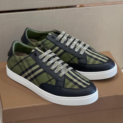 Burberry Mens Shoes Sneakers Fashion Type Luxury Brand Vintage Check Cotton Sneaker with Original Box