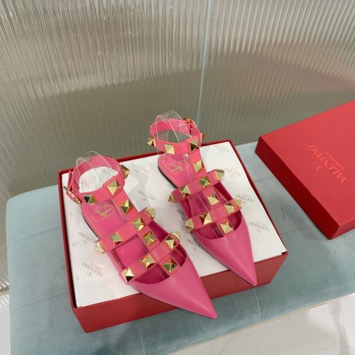 Valentino Women Shoes Mule Flip Flop Sandals ROMAN STUD CALFSKIN BALLET with Original Box Luxury Brand