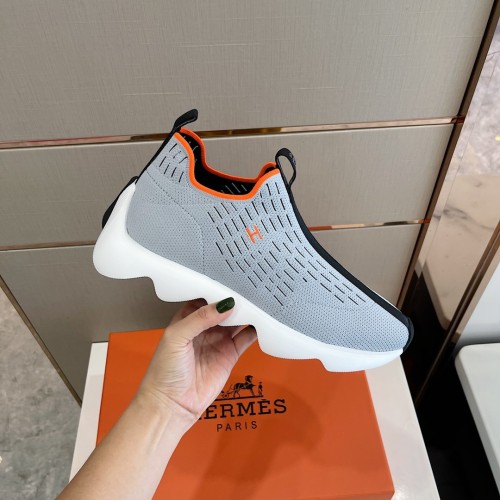 Hermes Mens Casual Shoes Fashion Sneakers Luxury Brand with Original Box