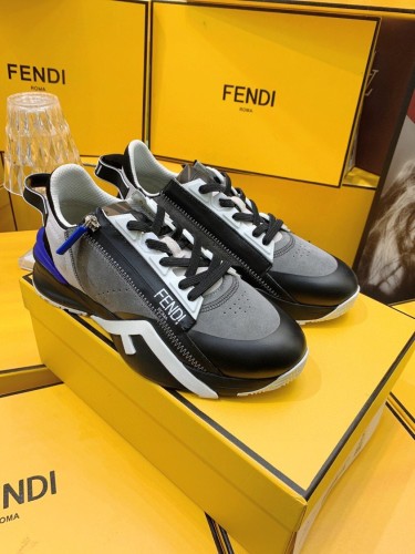 Fendi Mens Shoes Fashion Sneakers Luxury Brand Casual Fendi Flow Low-Top Sneakers Shoes for Men with Original Box