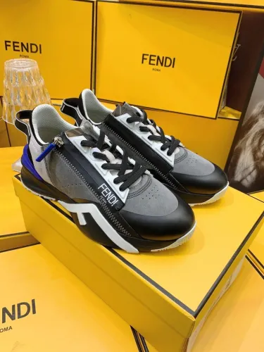 Fendi Mens Shoes Fashion Sneakers Luxury Brand Casual Fendi Flow Low-Top Sneakers Shoes for Men with Original Box
