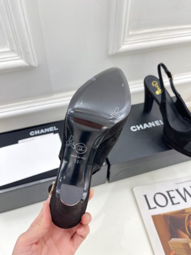 Chanel Womens Shoes Pumps Fashion Sandals Summer Design 9.5cm Heel Luxury Brand Design with Original Box