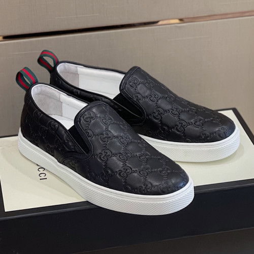Gucci Mens Shoes Slippers Slides Casual Design Luxury Brand Black Leather Princetown leather slipper with Original Box 423513 BLM00 1000