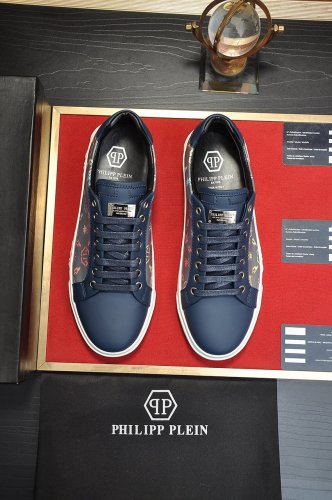 Philipp Plein Men Shoes Sneakers Low Top Sneaker Fashion Design Luxury Brand with Original Box