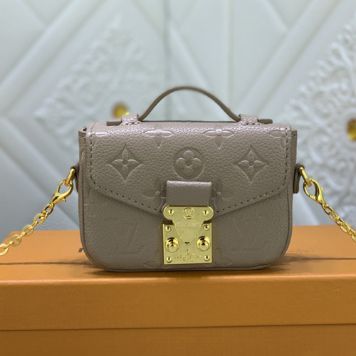 Louis Vuitton Womens Bags Shoulder Messenger Bag Luxury Brand MICRO MÉTIS leather M81390 with Original Box Monogram Empreinte embossed supple grained cowhide leather
