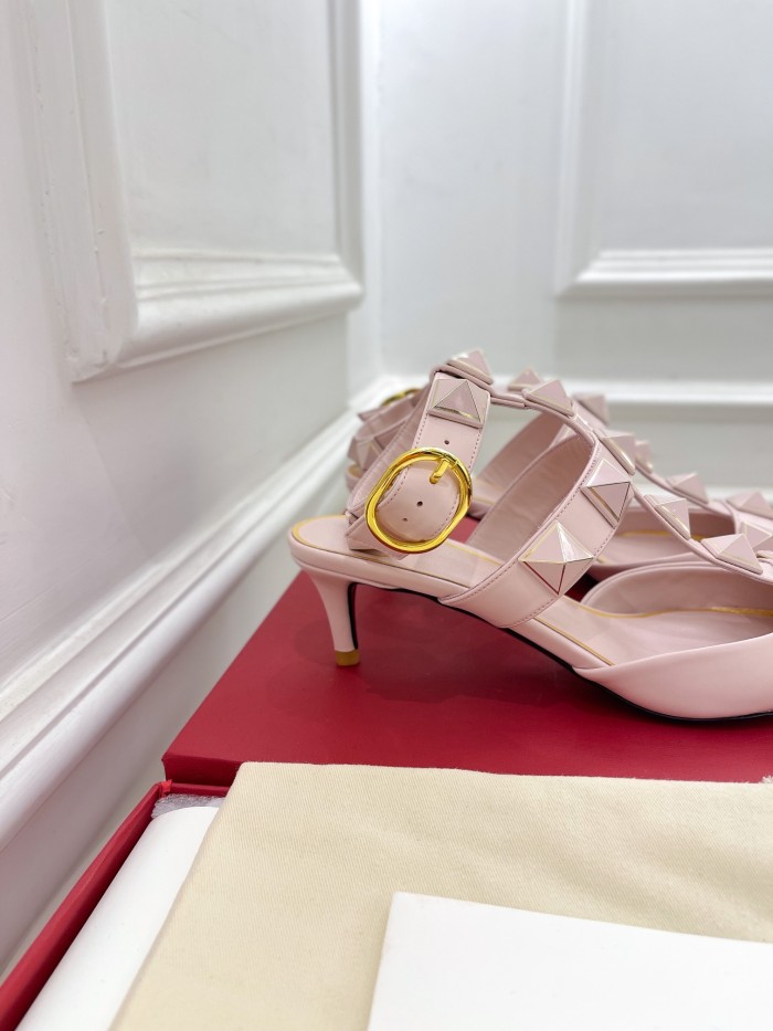 Valentino Women Shoes Mule Flip Flop Sandals ROMAN STUD SLIDE SANDAL IN QUILTED NAPPA with Original Box Luxury Brand 5cm Heel Design