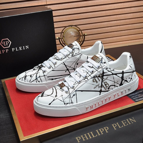 Philipp Plein Men Shoes Sneakers Low Top Sneaker Fashion Design Luxury Brand with Original Box