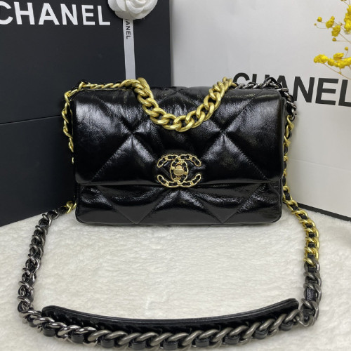 Chanel Womens Bags Shoulder Messenger Bags Chanel 19 Flap Bag Luxury Brand with Original Box