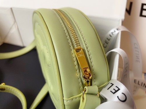 Celine Womens Bags Crossbody Design Luxury Brand CROSSBODY OVAL PURSE CUIR TRIOMPHE IN SMOOTH CALFSKIN with Original Box